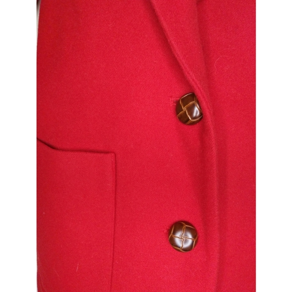 Talbots Cashmere & Wool Red Blazer - Picture 3 of 3